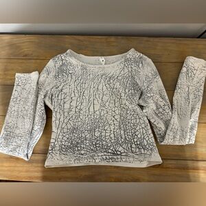 Lulu lemon cropped long sleeve workout top, size 4